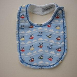 Small Helicopter Baby Bib