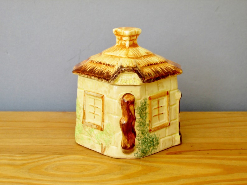 1940s Cottage Sugar Bowl Jam Honey Pot by Paramount Pottery - Etsy
