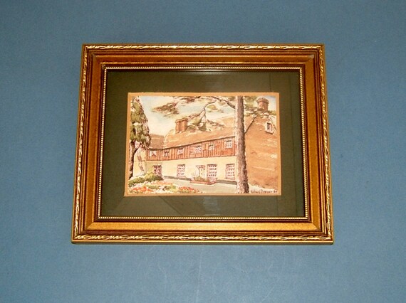Painting Of The Manor House Ruislip England Signed Richard Etsy