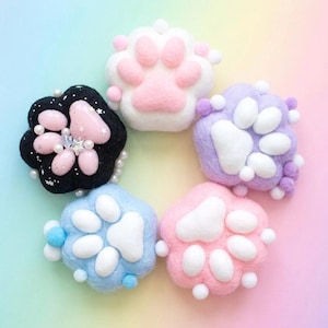 Lot De 4 Pattes De Chat à Presser – Squishy Tout Doux, Anti-stress, Portable – Cadeau Rigolo Pour Enfants Et Adultes (violettes, Rose, Transparent, Sel De Mer)