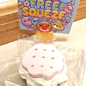 Biscuit taba squishy squeeze toy stress ball novel fidget toy stress relief toy fun birthday gift ideas sakura cookie