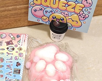 Cat Paw Squishy: Handmade Silicone Stress Relief Toy