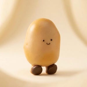 Potato Squishy Handmade Stress Relief Toy Vegetable Squeeze Ball Sensory Potato Fidget Toy Calming Anti-Stress Gift Collectible Food Squishy