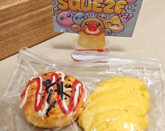 Taba squishy voor liefhebbers van knijpen schattige realistische koekjes stressbal perfect cadeau voor alle gelegenheden zeewier-mangowoestijn