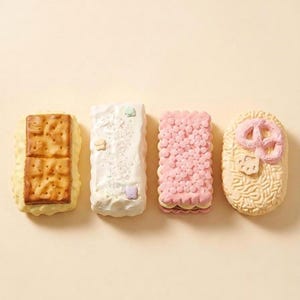 Cookie Squishy Bundle Biscuit Squeeze Toy Set Kawai Design Fidget Toy for Angst Relief Toy Pastel cadeau-idee voor haar Feestje Gunst Topkeuze