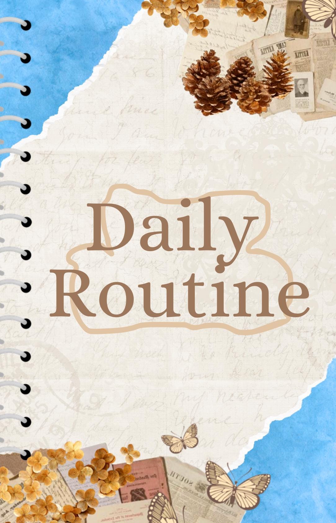 Daily Routine Planner Cover - Etsy