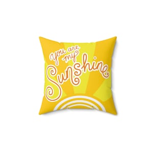 You are my Sunshine pillow