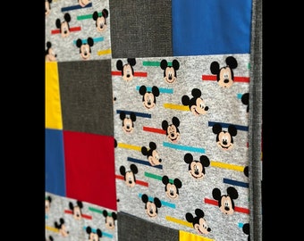 Handmade Mickey Mouse Throw Quilt