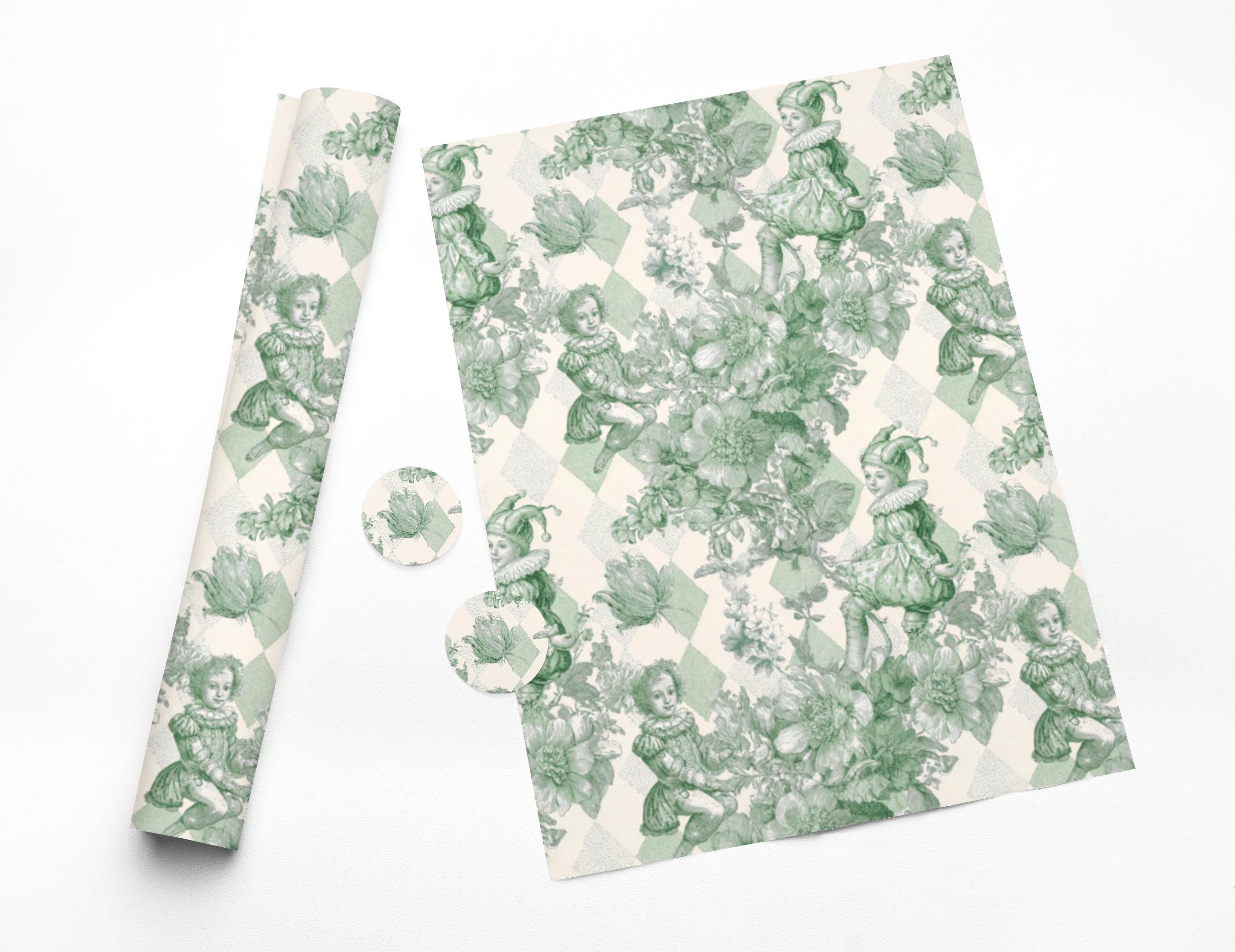 Harlequin Seamless Pattern PNG Bundle | Vintage Jester Toile Digital ...