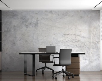 Papier peint bureau moderne en marbre - papier peint en pierre de luxe - loft-mur-ciment-background - décoration murale minimaliste pour coworking
