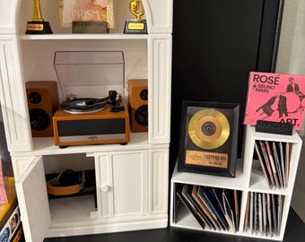 2 mini scaffali marchi vinile