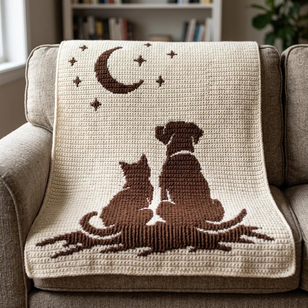 かぎ針編みのブランケット犬 - Etsy 日本