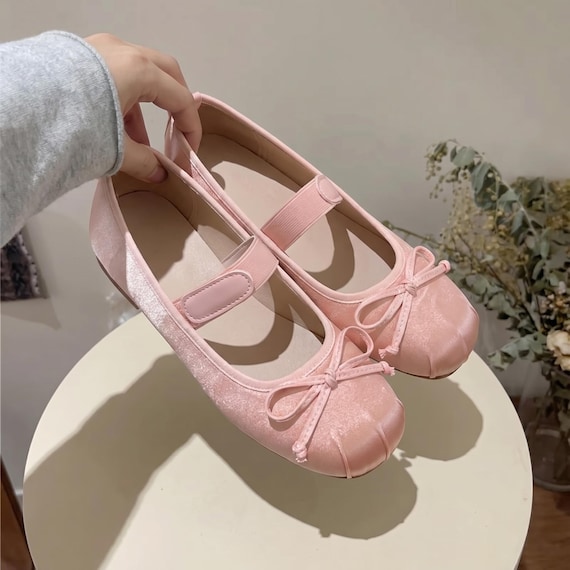 cute dress flats Found the cutest ballet you can up or dress down! All from Amazon! Link in my bio! hiking water shoes Elastic Strap Bowknot Ballet Flats