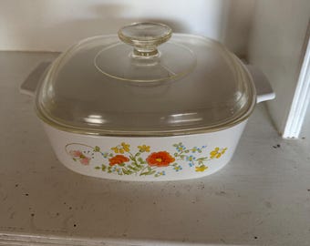 Cazuela Corningware Wild Flower con tapa