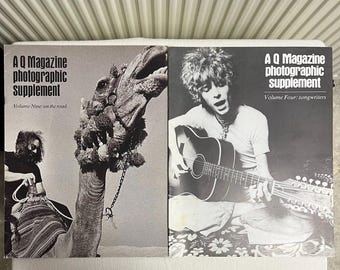Q Magazine Photographic Supplements Bowie Songwriters Garcia On The Road 1989 1990 Vintage Music Memorabilia Rock Ephemera Set of 2 Magazine