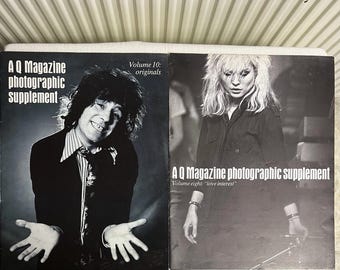 Q Magazine Photographic Supplements Debbie Harry Keith Richards Music Memorabilia Vintage Rock Ephemera Retro Pop Culture Set of 2 Magazines