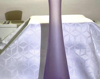 LSA International Grand vase en verre satiné violet, verre artistique givré soufflé à la main, 30 cm, étagère moderniste, décoration minimaliste, cadeau