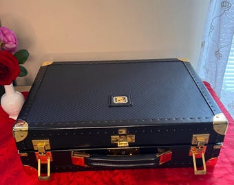 Official Orient Express Executive Briefcase Hard Attache Trunk VSOE Collector's Piece Leather Luggage Tag Key