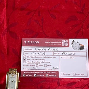 Vintage Emporio Armani AR-3110 Damklocka - Pärlemorurtavla - Timpson Serviced