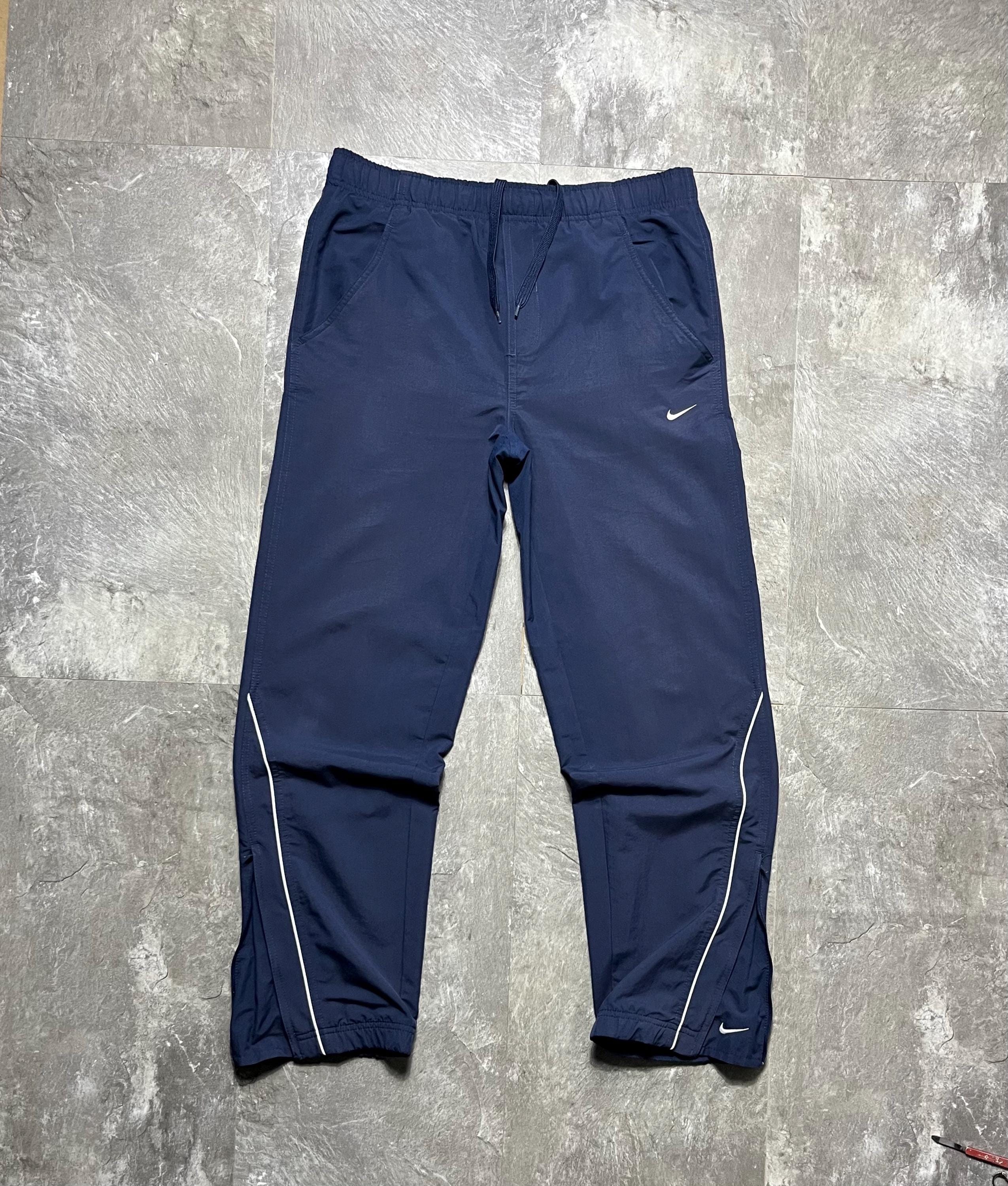 パンツ 00s NIKE wide jersey track pants navy Nike Sportswear Women's Mid Rise Wide-Leg Navy Track Pants