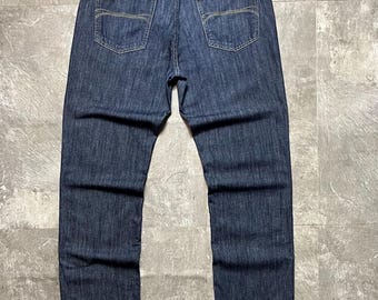 Pantalones vaqueros Dolce & Gabbana Vintage Denim holgados y desgastados (Talla 34) – Pierna recta estilo Y2K D&G
