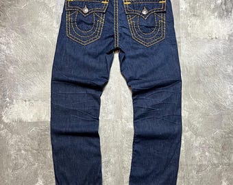 Pantalones vaqueros True Religion Vintage Ricky Super T de mezclilla azul Y2K