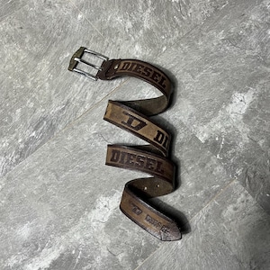小物 2000s Diesel studs l logo belt Diesel Logo Belt - Etsy Canada
