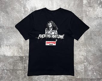 Fucking Awesome Thrasher Trash Black T Shirt Size S, FA Skateboarding Graphic Tee, Vintage Skate Streetwear Shirt