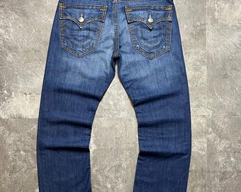 Pantalones vaqueros rectos True Religion estilo vintage, estilo holgado, fabricados en Japón en los años 90.