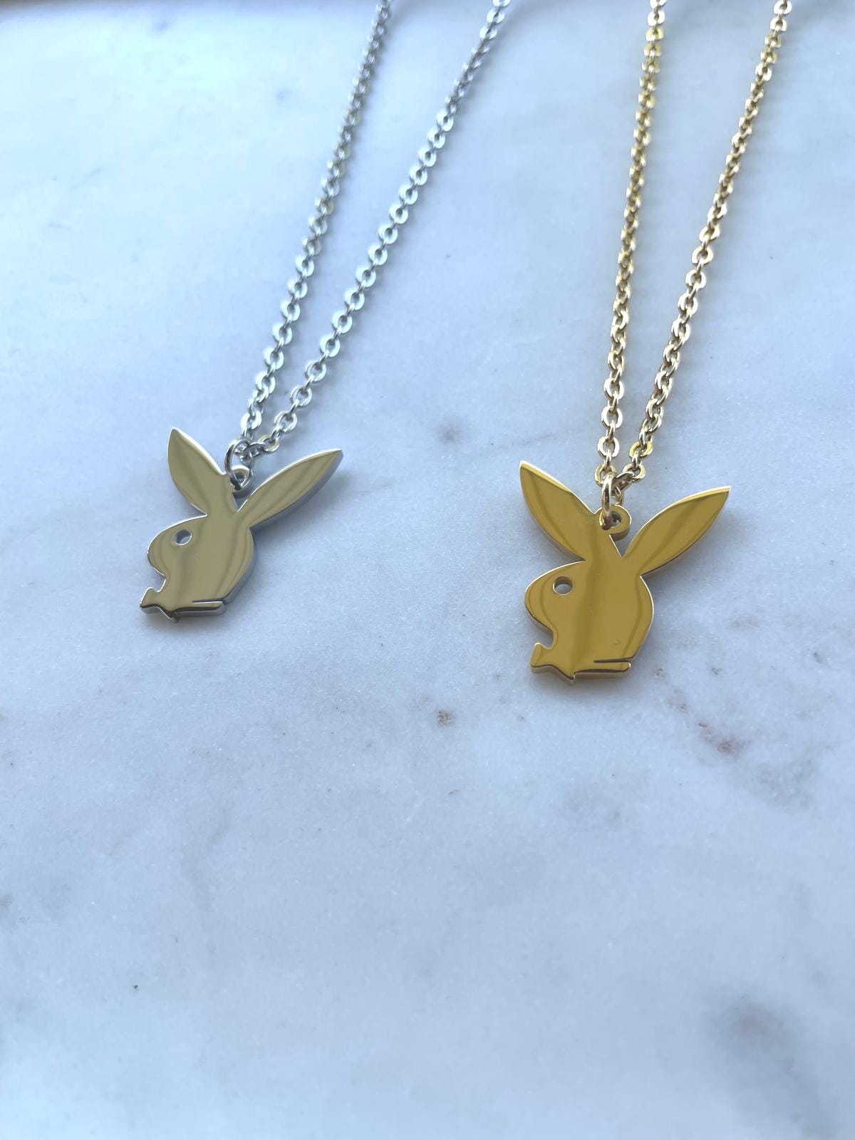 Playboy necklace gold - Etsy 日本