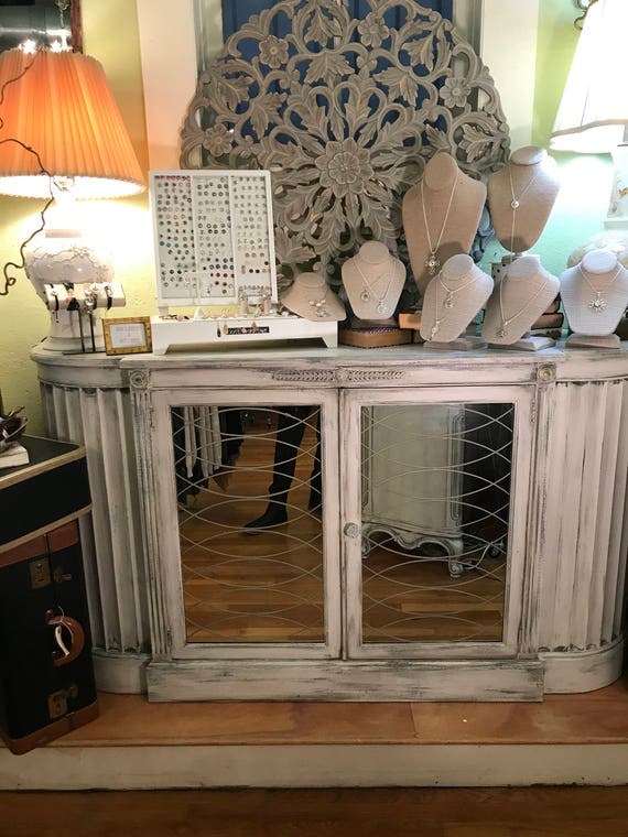 Sold Elegant Etched Mirrored Buffet Server Media Console Mirrored Buffet Server Media Console