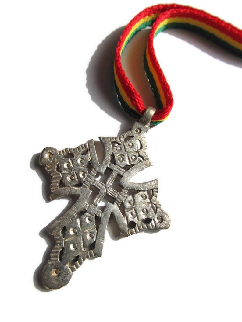 Collier Rasta Croix Ethiopienne | Etsy