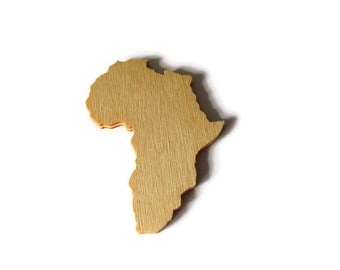 Wooden Africa - Natural Raw Wood Carving on the African Continent - Craft Supplies - Wooden Shape - African Pendant Supplies - Art Supplies