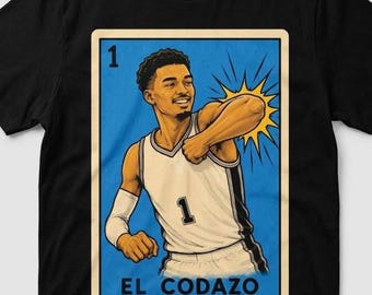 El Codazo PNG Spurs Basketball Loteria Art (Digital Download)
