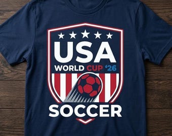 USA Soccer Fan Design Png Svg ,USA World Cup 26 Soccer , American Flag Football Graphic Tee, Patriotic USA Fan Apparel