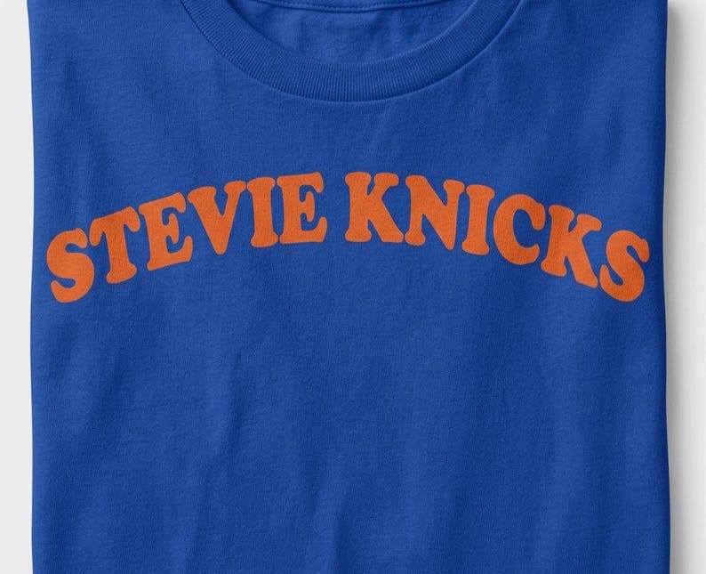 Stevie Knicks Png Svg - Sporty Style Vintage Graphic, Retro NYC Graphic, Celebrity Inspired Game Day Tee image 2