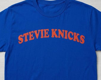 Stevie Knicks png-svg, virale vintage basketbalshirt, retro NYC-afbeelding, op beroemdheden geïnspireerde gamedag-shirt