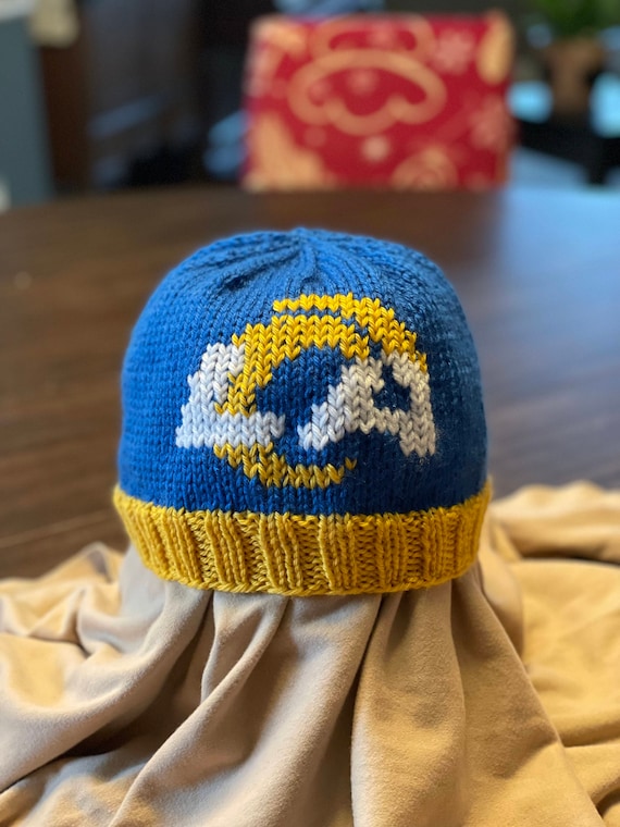Los Angeles Rams Knit Hat baby-adult | Etsy