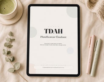 TDAH Planner Étudiant Imprimable | Agenda Études Université | Suivi Devoirs Examens | Goodnotes PDF Numérique à Imprimer