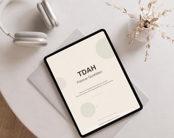 TDAH Agenda Quotidien Adulte | Planner TDAH Numérique | Routine Productivité | Suivi Humeur et Habitudes | PDF à Imprimer Goodnotes