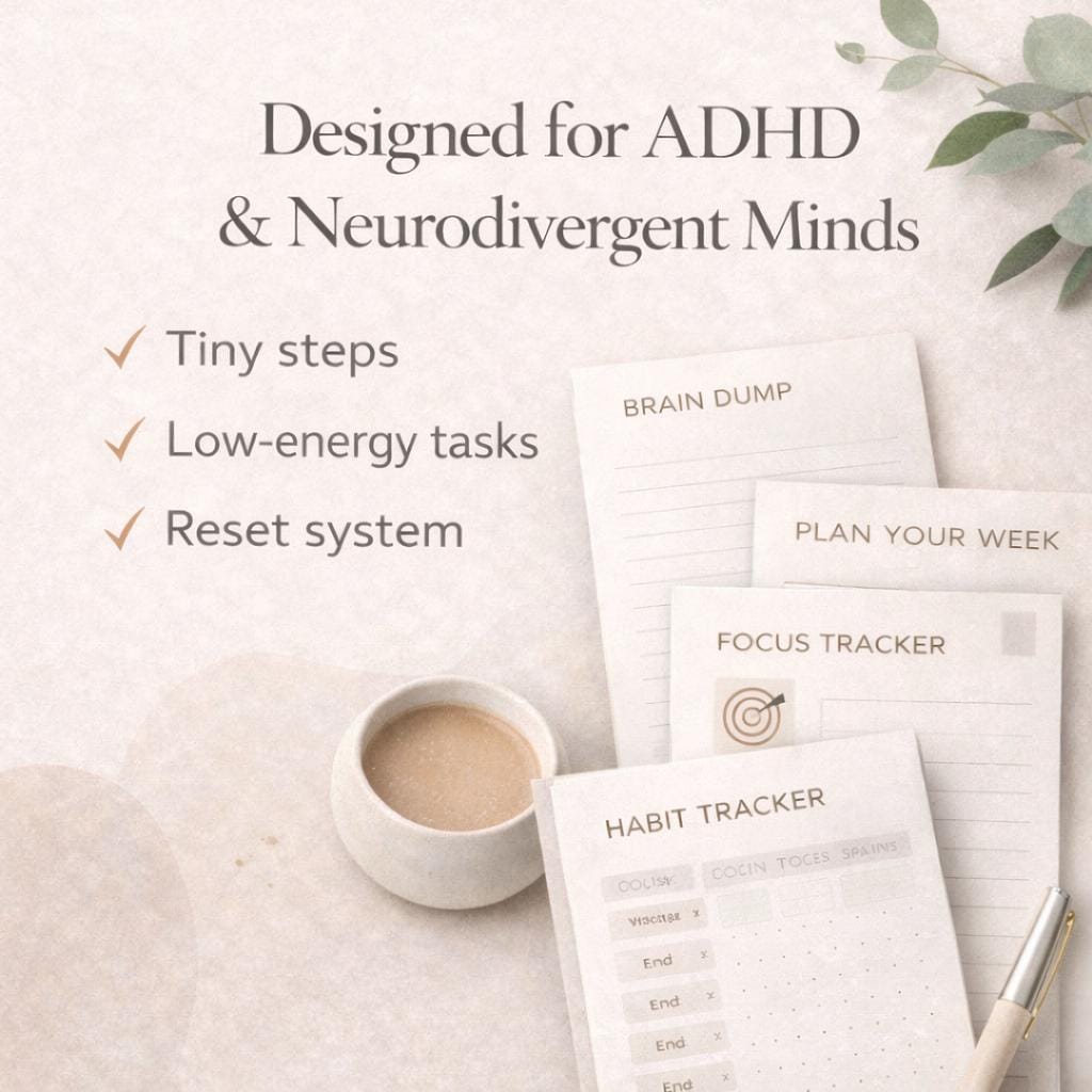 ADHD Project Planner Printable | Task Breakdown System | Daily Focus ...