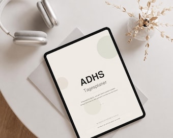 Tagesplaner ADHS Erwachsene zum Ausdrucken 2026 | Planer Deutsch | Stimmungstracker Gewohnheitstracker | PDF Sofortdownload Goodnotes