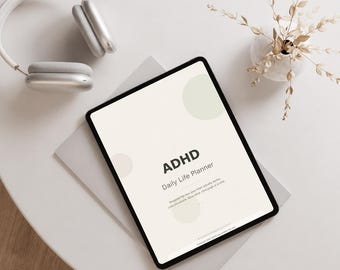 Daily Planner Printable for ADHD Adults | Mood & Habit Tracker | Neurodivergent Life Planner | Productivity PDF Goodnotes Download