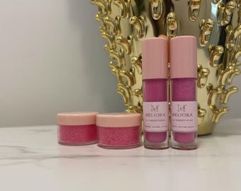 Lip Brightening Kit Dark Lips Behandlung Scrub und Balsam für ungleichmäßigen Lippenton