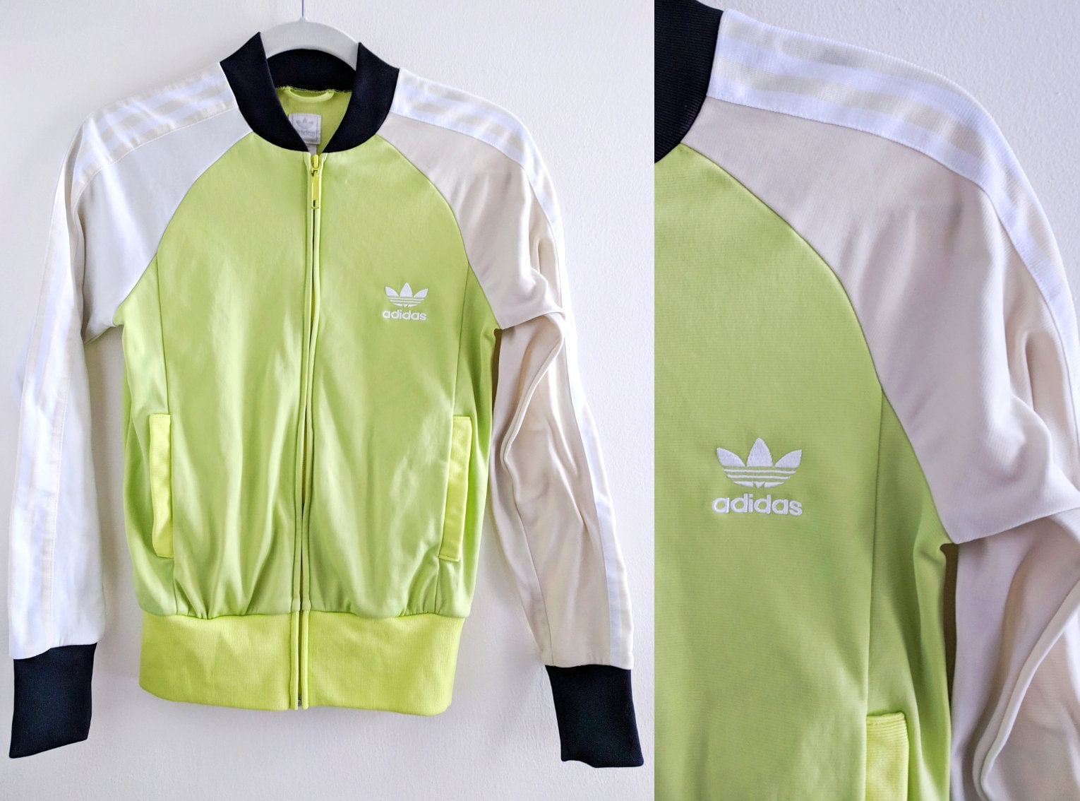 neon green track jacket