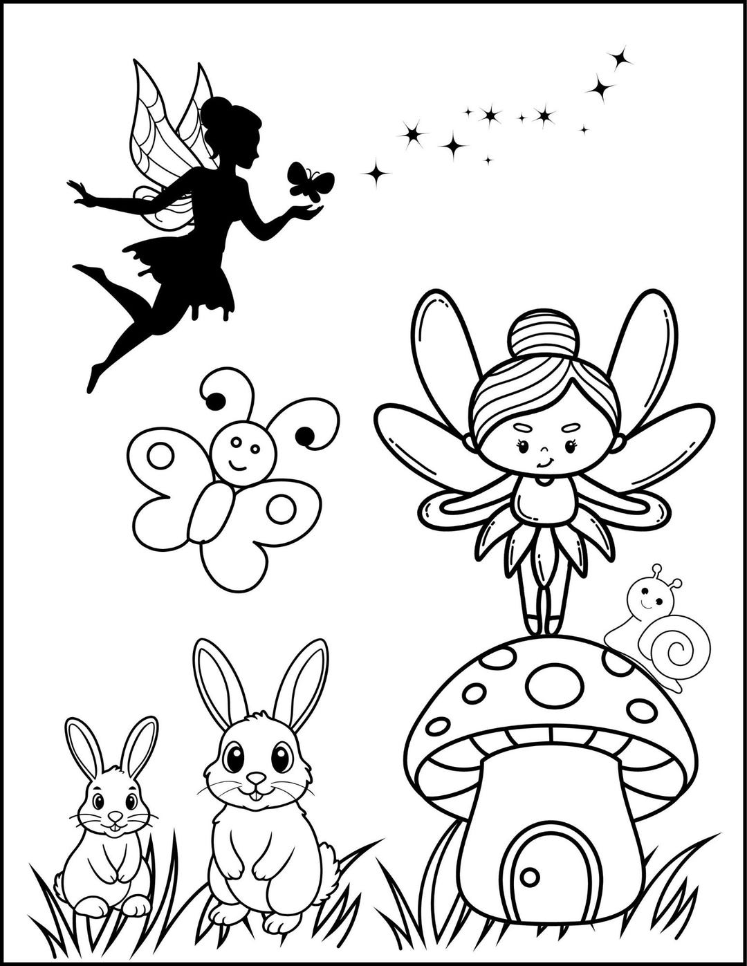 15 Printable Fun Coloring Pages for Children - Etsy