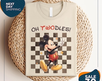 Oh Twodles Two Year Old Mickey Mouse Birthday Shirt | Classic Mickey Disney Birthday Boy Shirt | Boy's Disney Birthday Shirt | Disney World