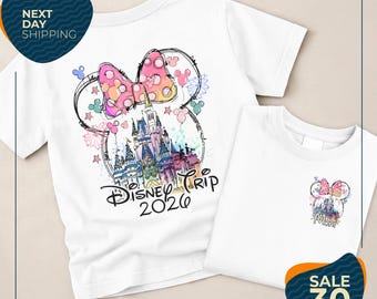 Custom Disney Vacation 2026 | Family Vacation 2026 Shirts | Disney Trip 2026 Shirt | Disneyland Shirts | Disney Couple Shirts | Disneyworld