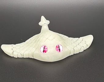 Glow-in-the-Dark scharnierende pijlstaartrog en haai – oceaanmagie die je kunt vasthouden
