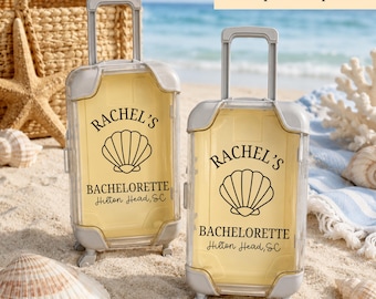 Custom Hangover Kit for Bachelorette Mini Suitcase Party Favor Personalized Girls Trip Birthday Gift Destination Wedding Gift for Sister